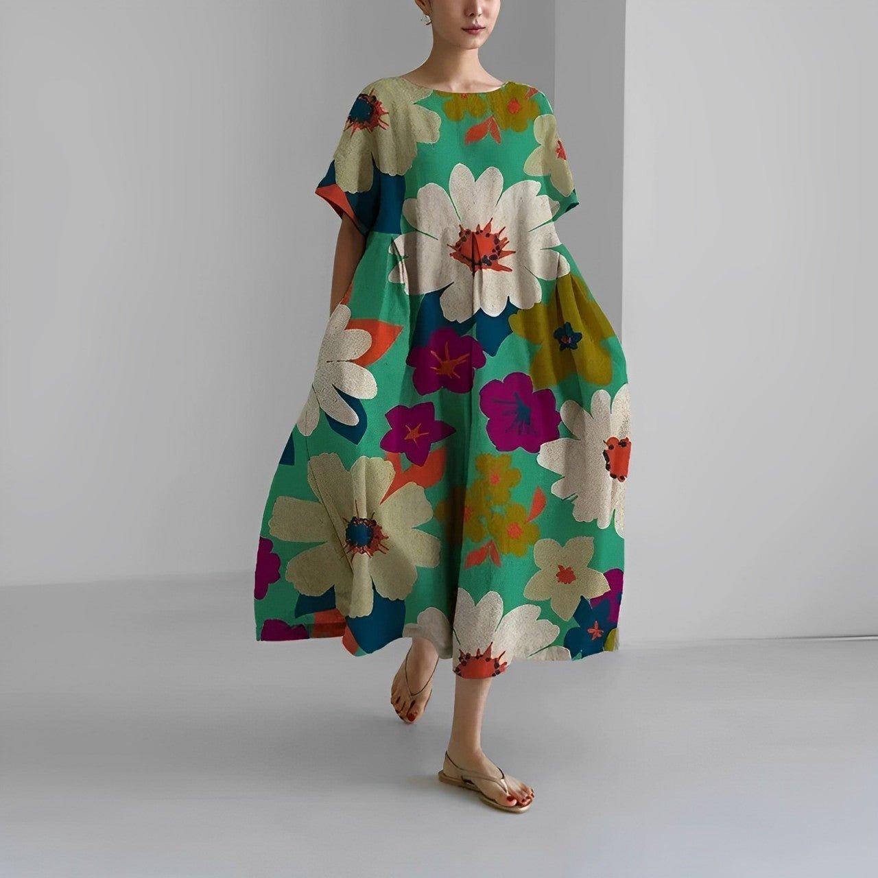 Isabelle Luxe Women's Floral Boho Maxi Dress Designer Edit