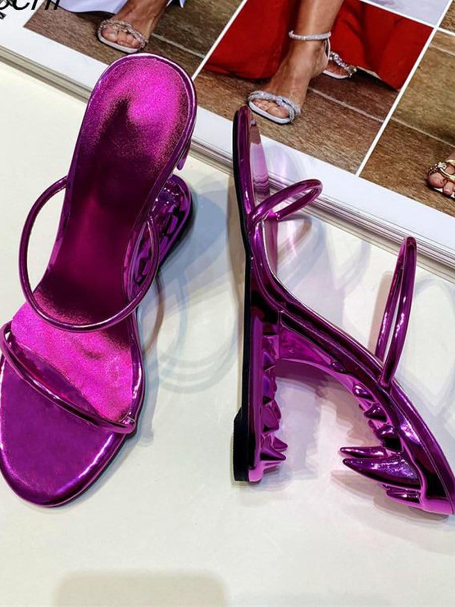 Noah Narrow Band Peep Toe Heel