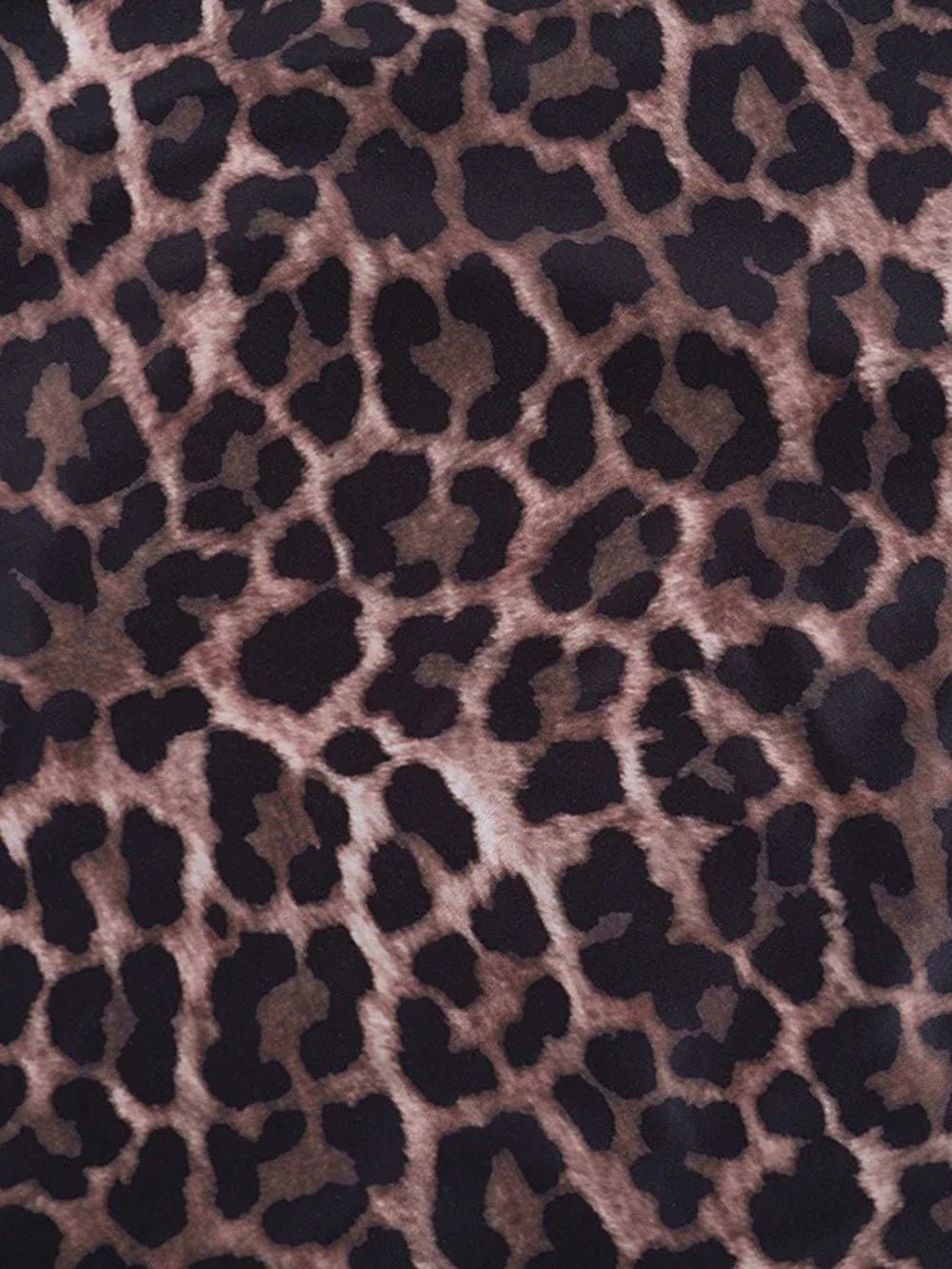 Leopard Spaghetti Strap Deep V-Neck Ruched Lettuce Hem Bodycon Maxi Dress 6
