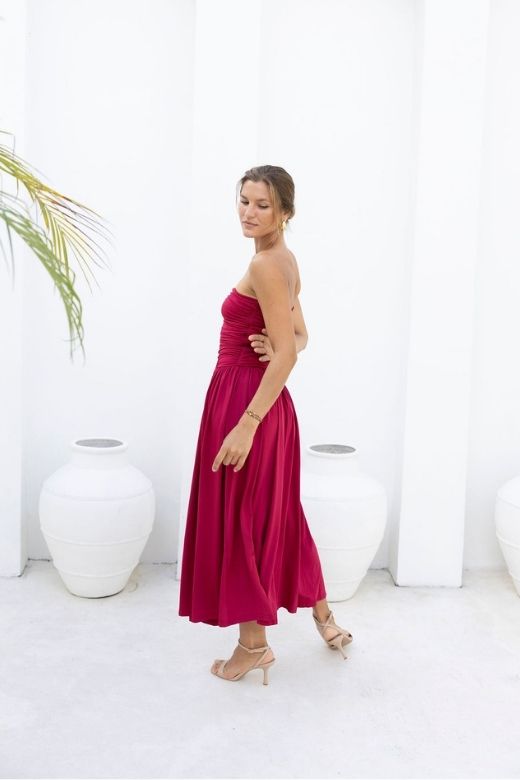 North Bodycon Wrap Midi Dress - Chocolate Brown (Sale)