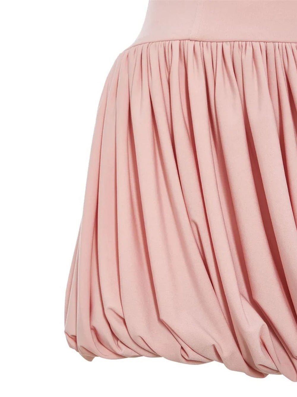 Wide Strap Corset Bustier Gathered Bubble Hem Mini Dress 3