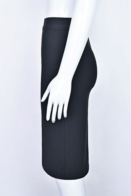 Pencil High Waist Bandage Knee Length Skirt - Sky Blue