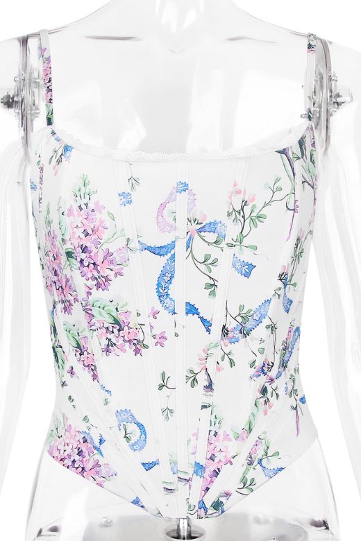 Penny Top - White Floral