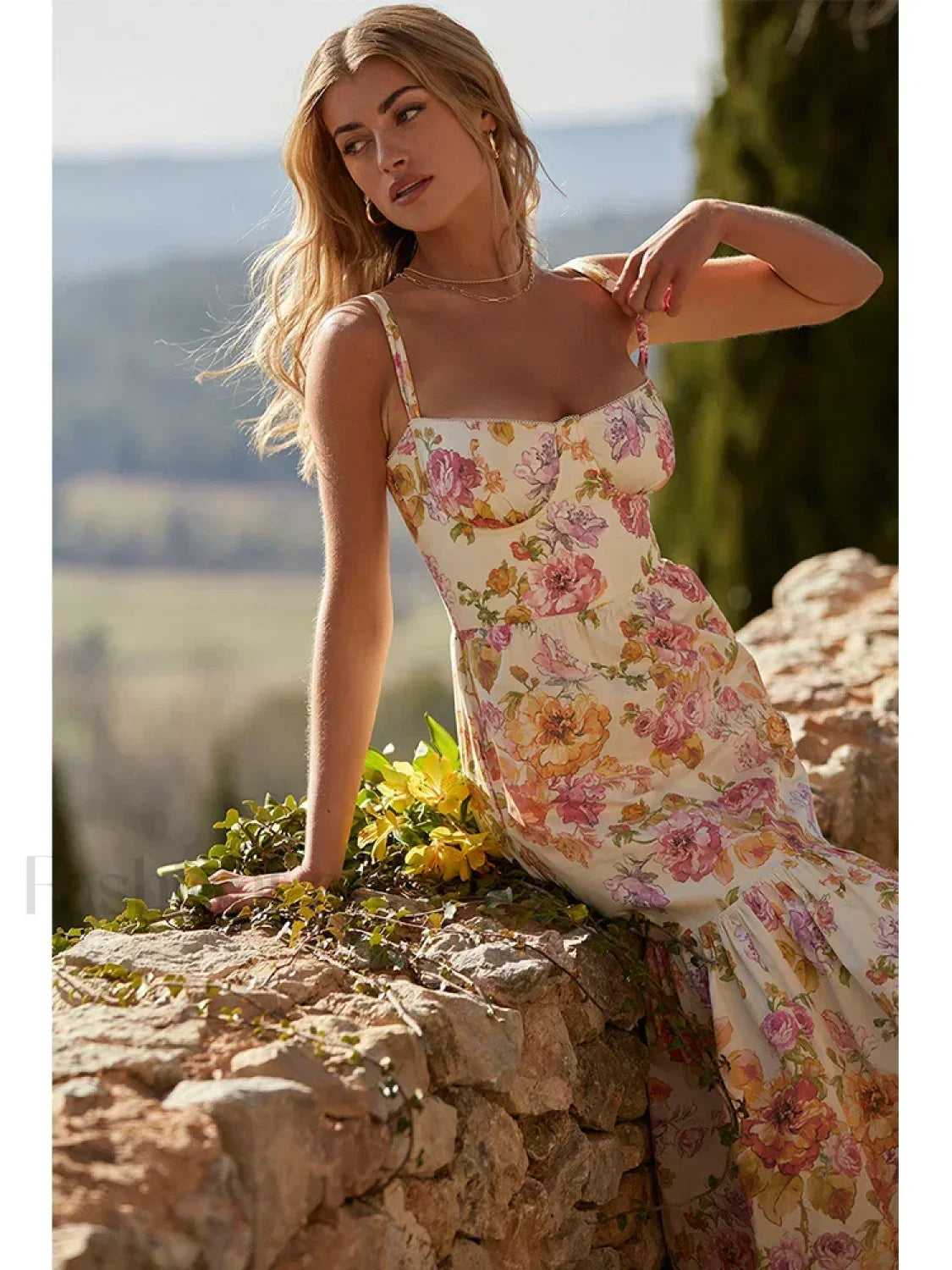 Print Bodycon Floral Dress