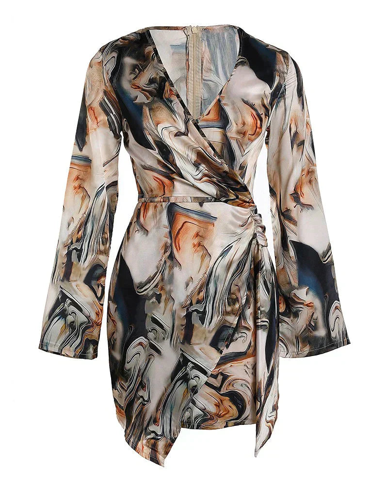 Pilar Womens Wrap Dress Dress with Tailored Everyday Styling