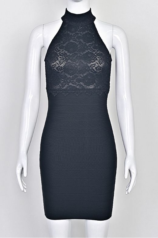 Quinn Bandage Mini Dress - Classic Black (Sale)