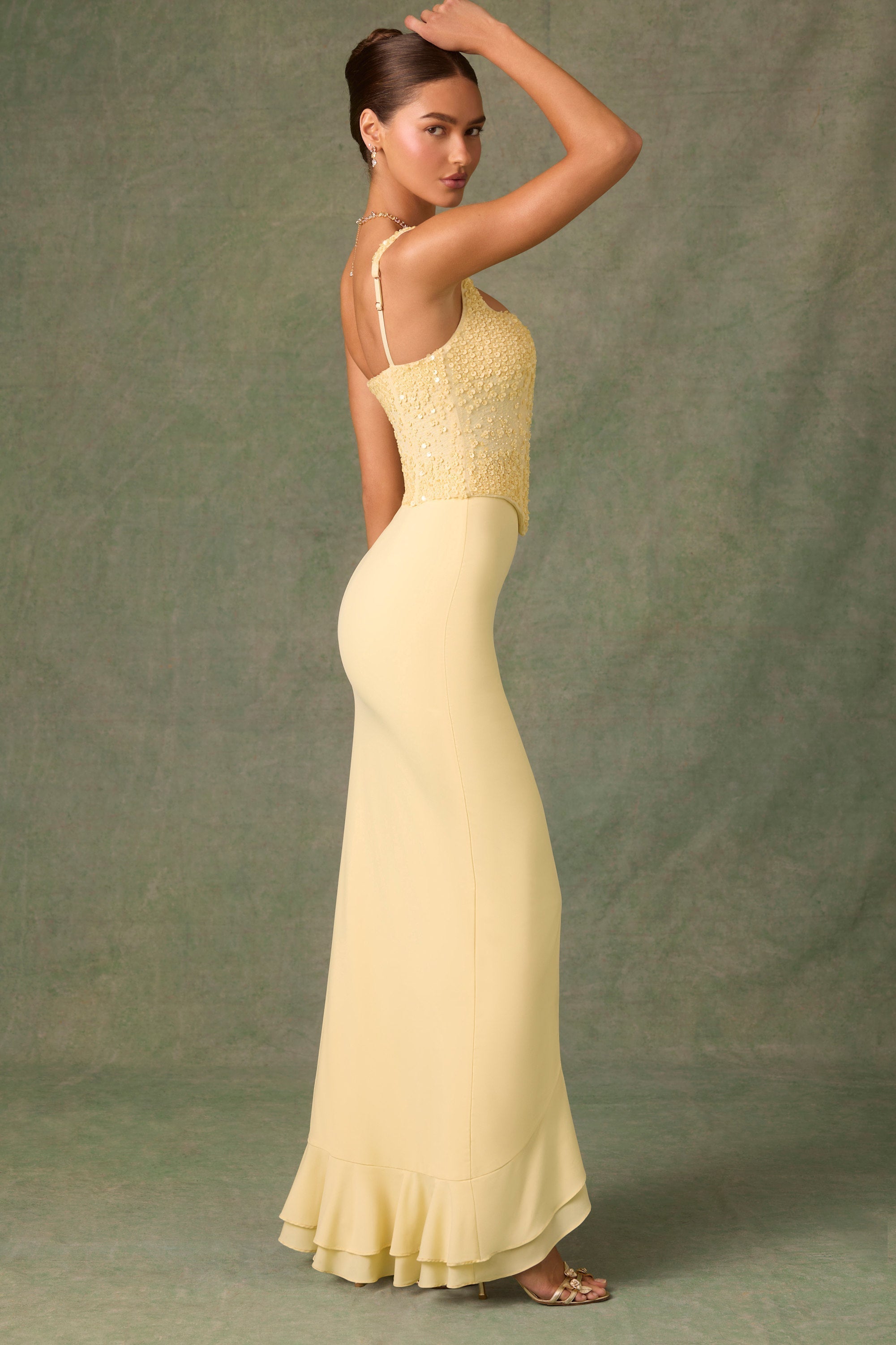 ROBINA RUFFLE MAXI DRESS