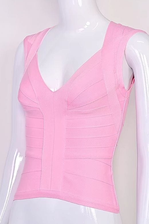 Sabrina Bandage Top - Dusty Pink