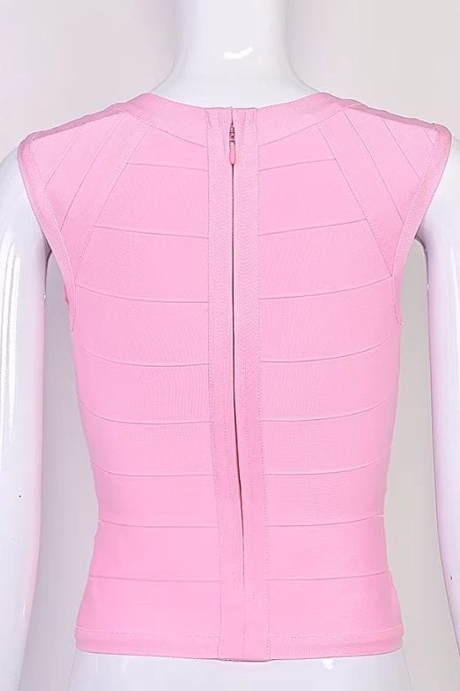 Sabrina Bandage Top - Dusty Pink