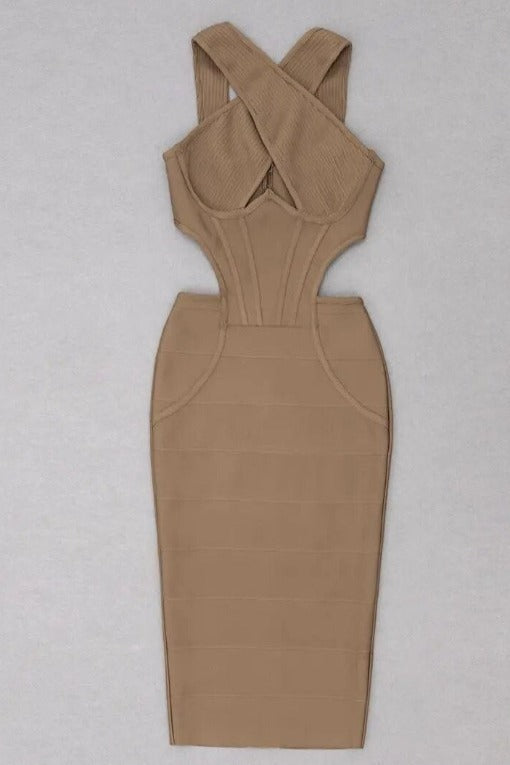 Sasha Bandage Midi Dress - Classic Black (Sale)