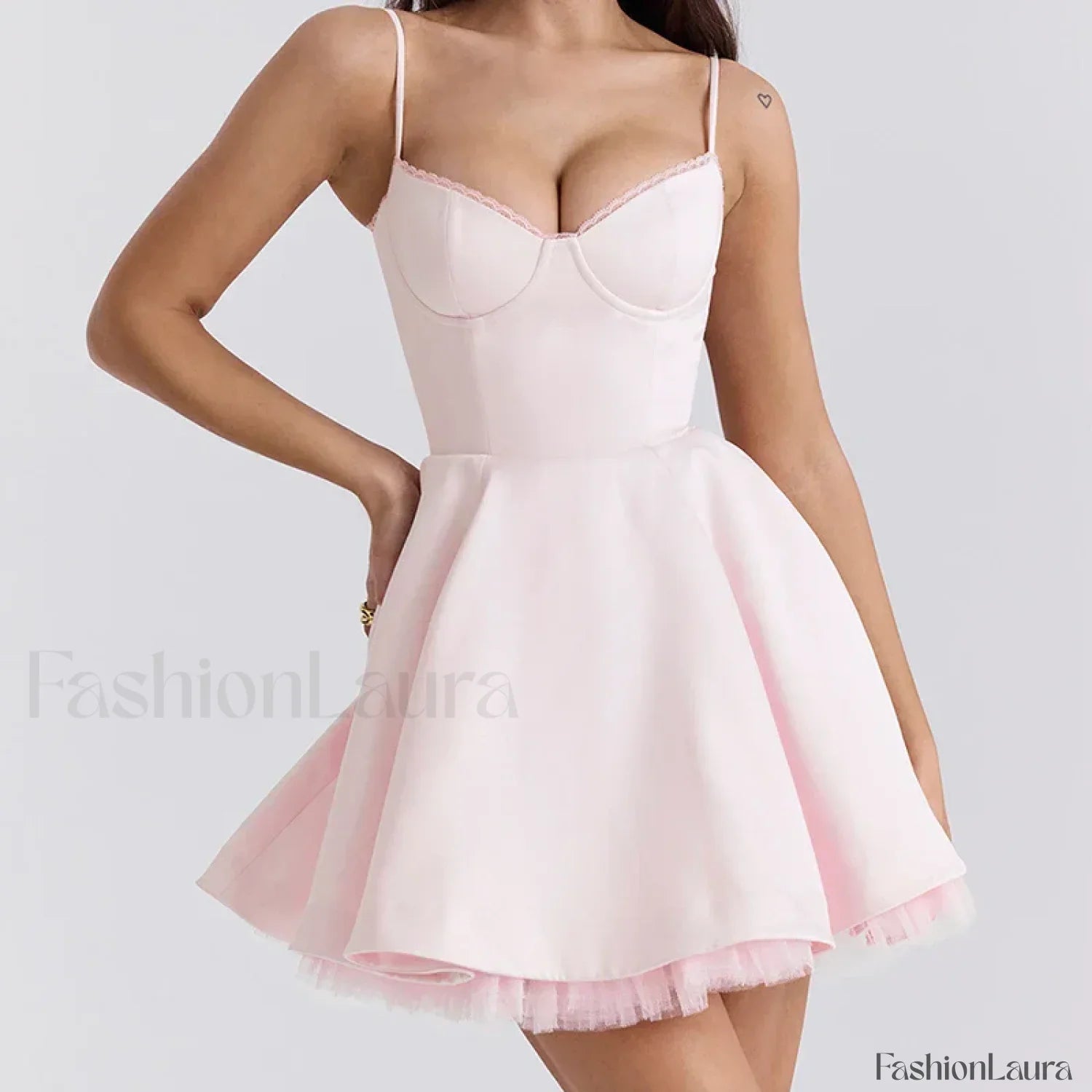 Satin Sling Party Mini Dress