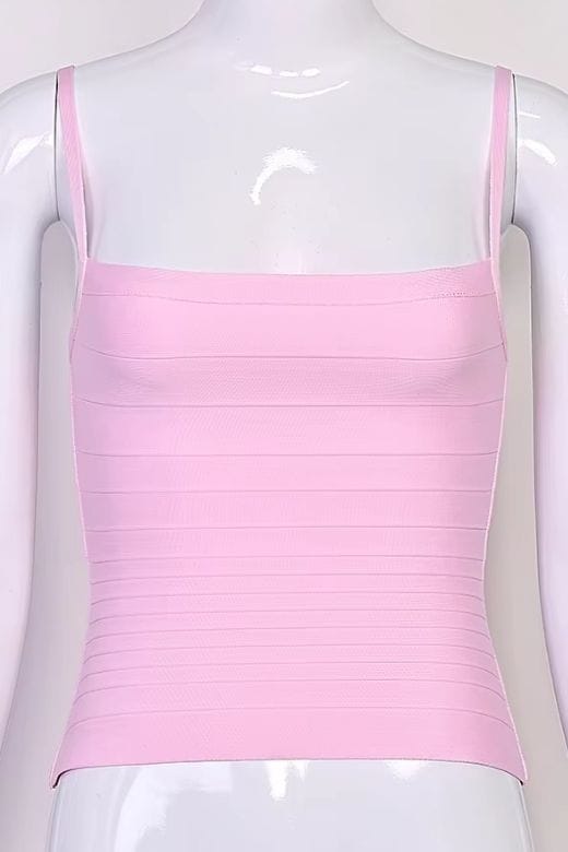 Scarlett Bandage Tank Top - Dusty Pink