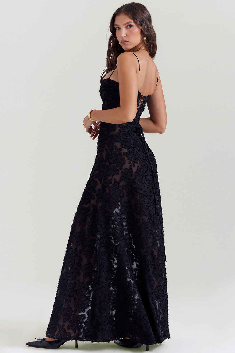 Lucy Aesthetic Dress with an Open Back Evening Wear Edit