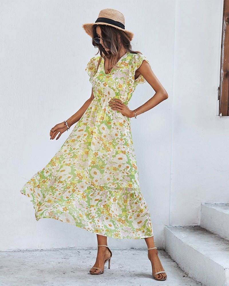 Tamara Elegant Summer Dress with Floral Print for Women Stylish Outfit