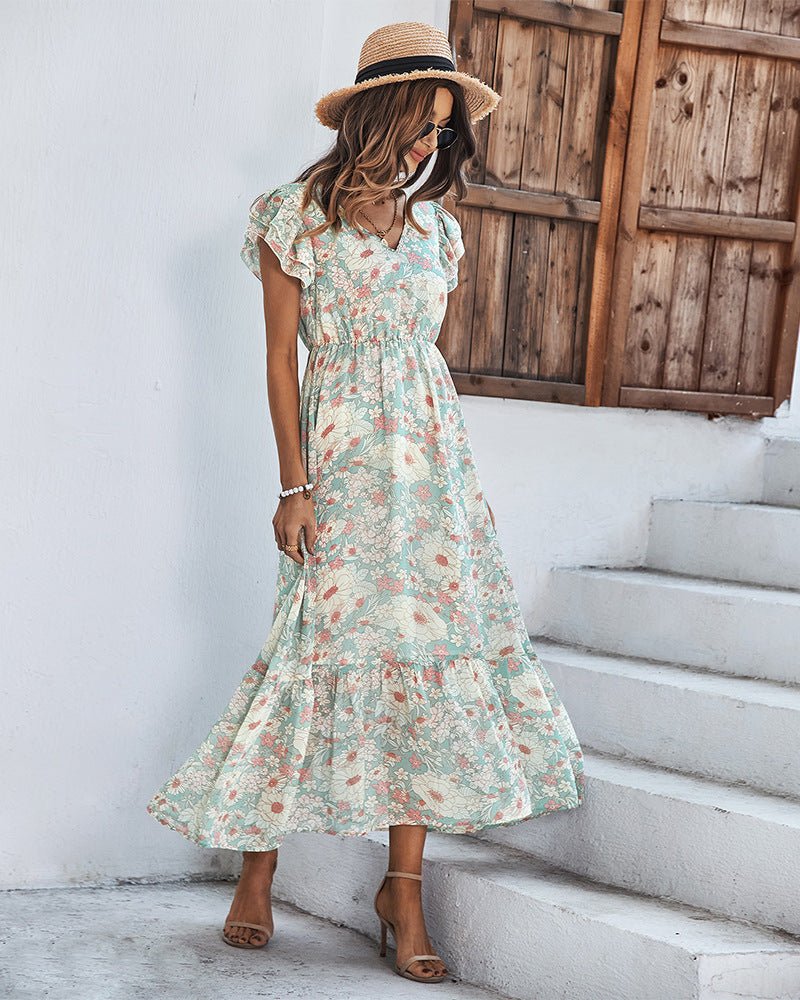 Tamara Elegant Summer Dress with Floral Print for Women Stylish Outfit