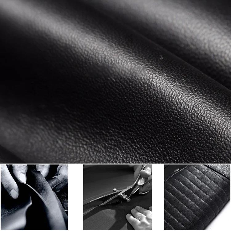 3-button quilted matte leather leggings