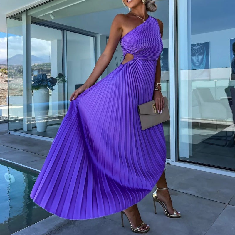Amira Aesthetic Maxi Dress with Hemstitch Premium Wardrobe Essential