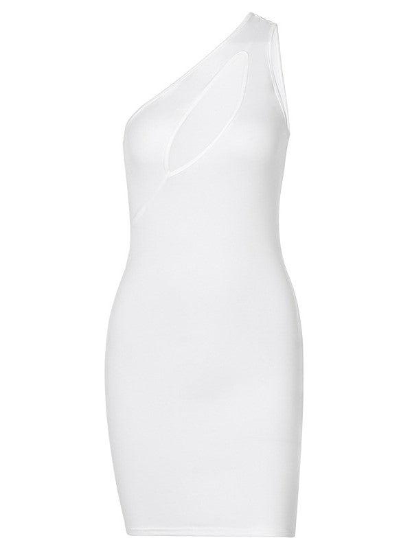 Hollow Out One Piece Hip Wrap Dress