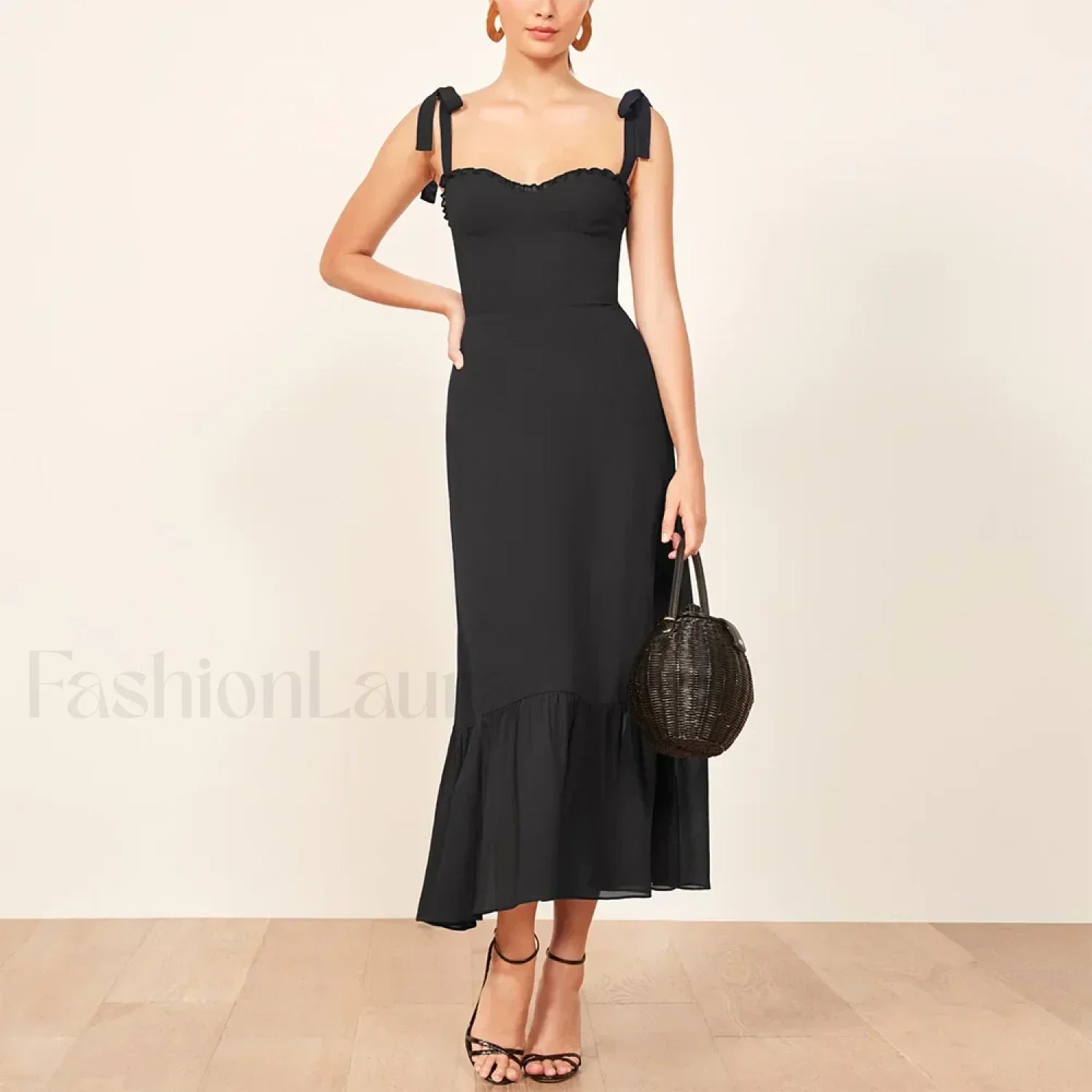 Sweetheart Tie-Strap Floral Dress