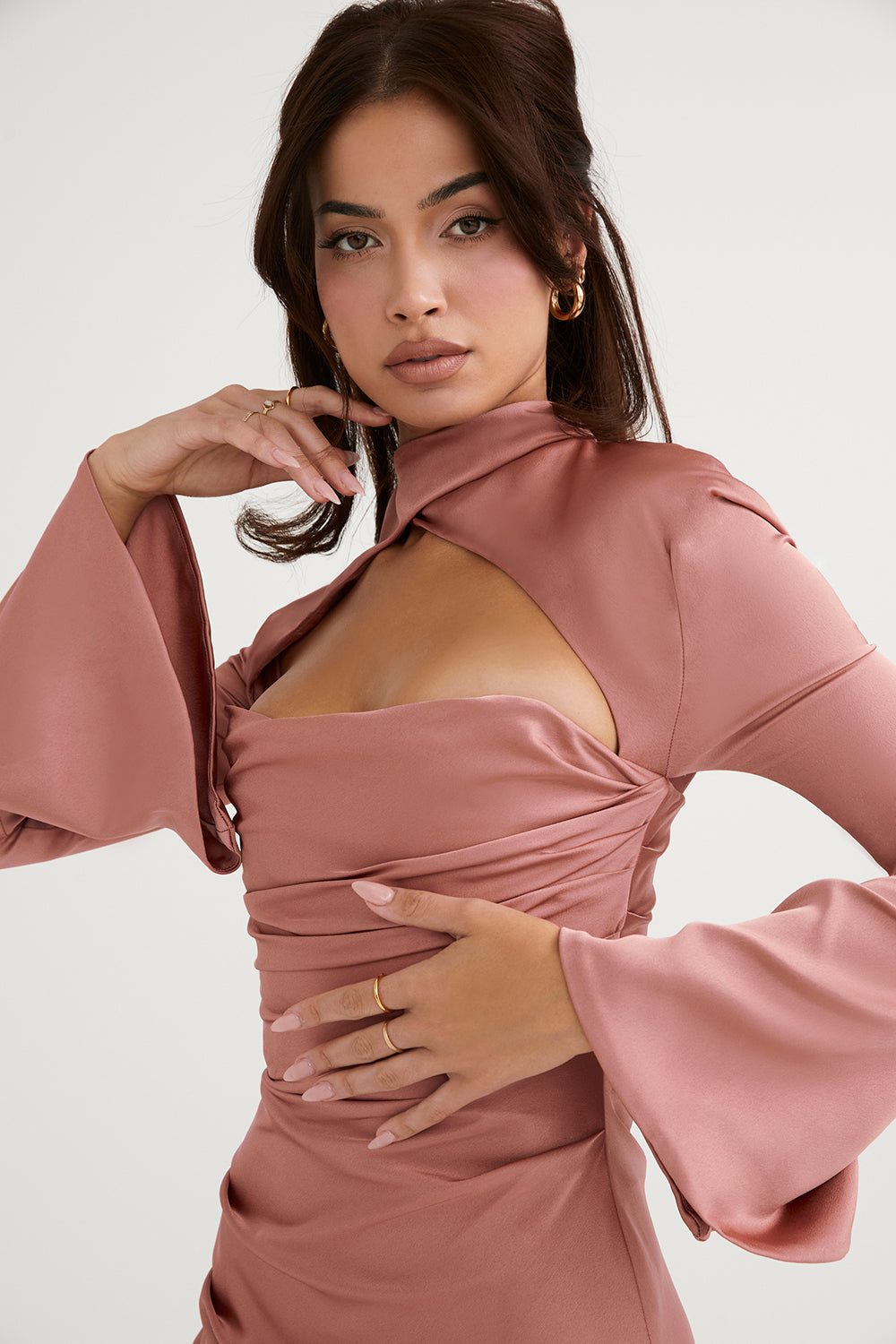 Violeta Draped Corset Dress Premium Dress with Premium Casual Styling