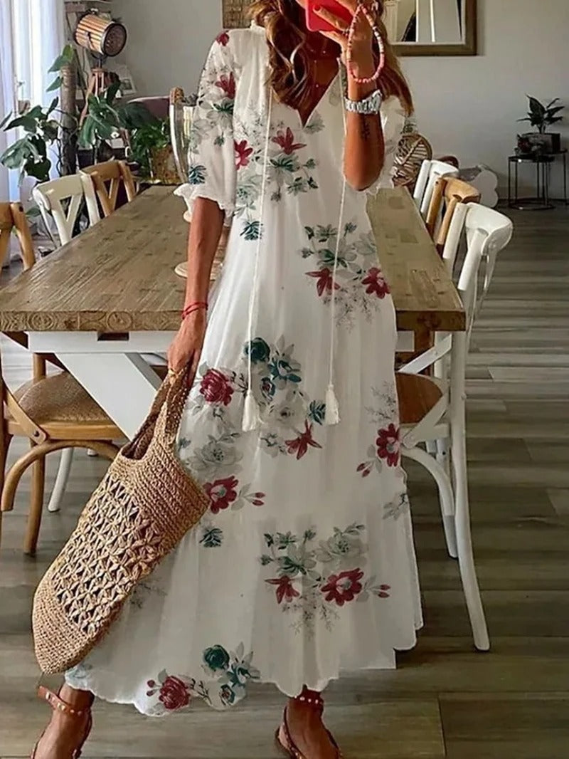 Fedora Long Bohemian Dress for Women Modern Chic Style