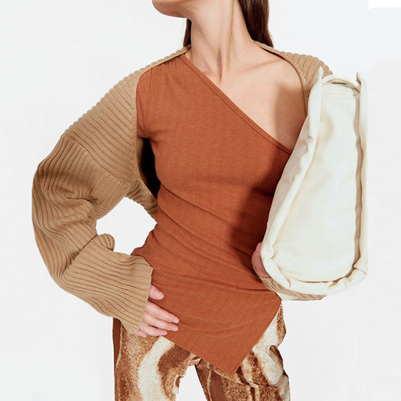 Camel Drop Shoulder Chunky Rib Knit Open Front Shrug Cardigan 2