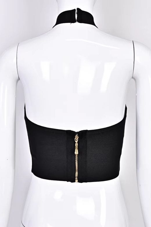 Willow Bandage Crop Top - Classic Black