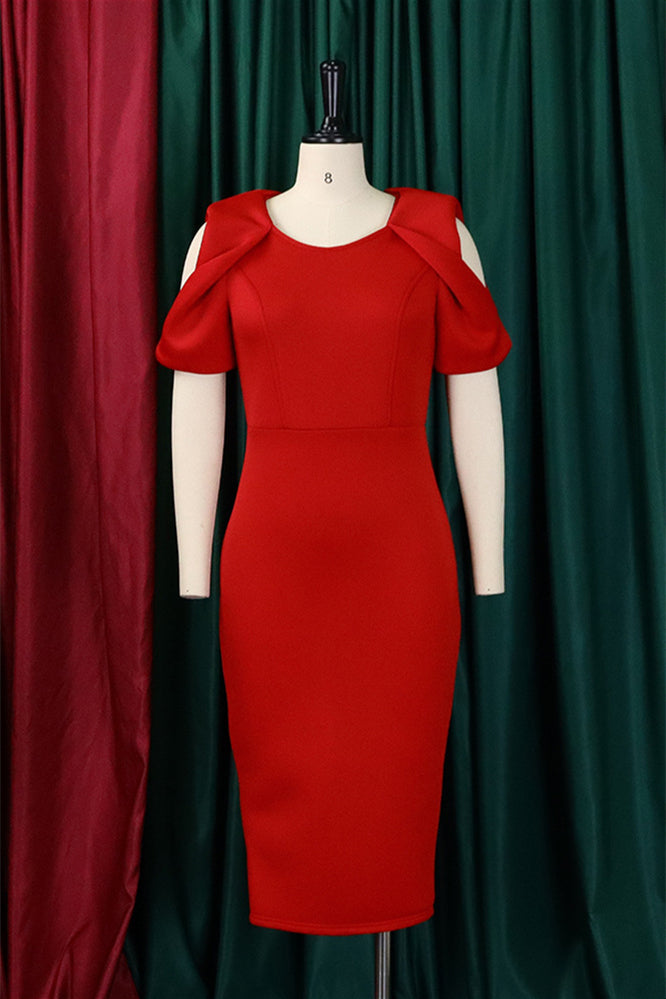 Wrap Hip OL Temperament Pass Dress