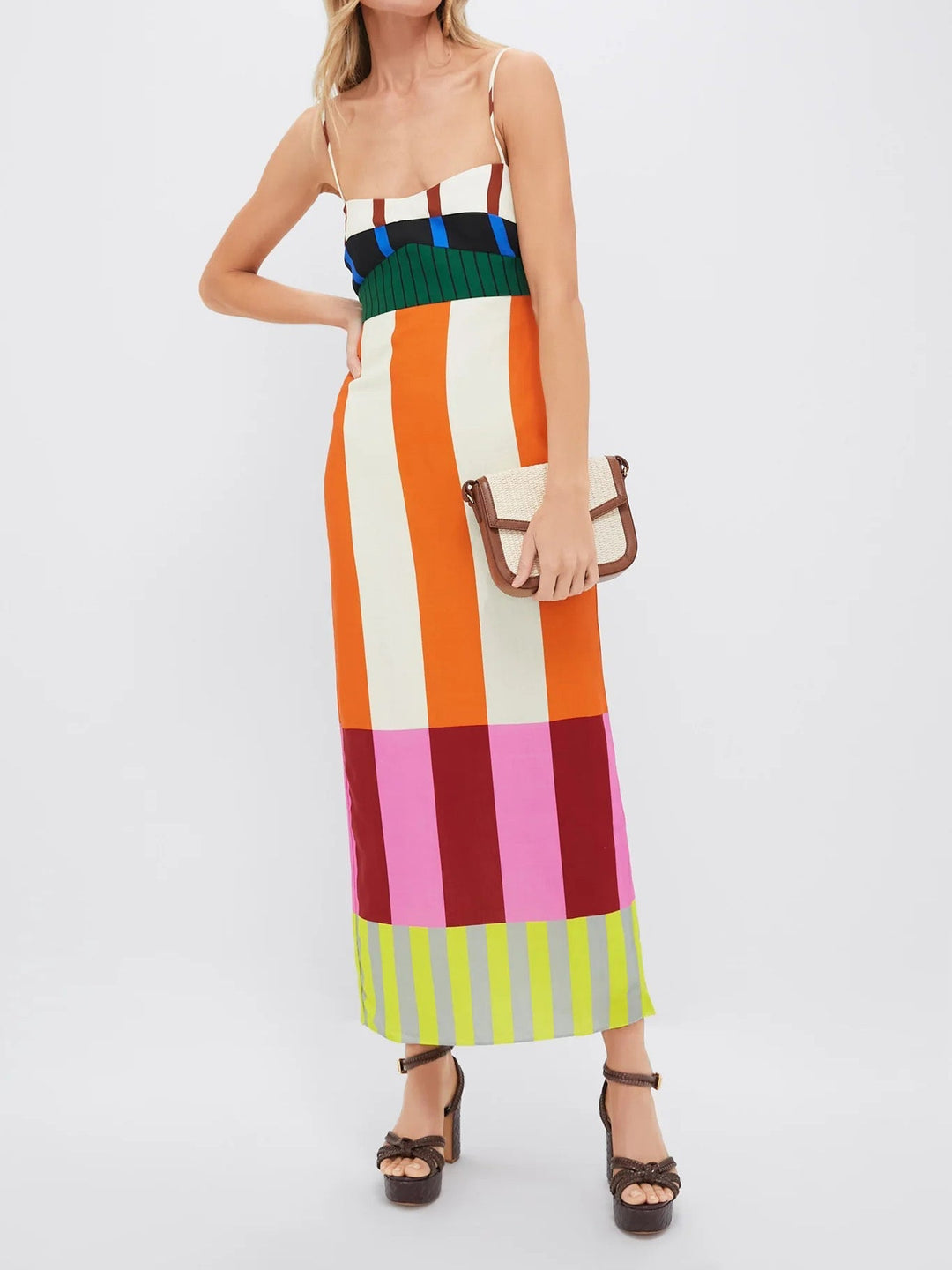 Floral Print Long Sleeve Flowy A-Line Maxi Dress