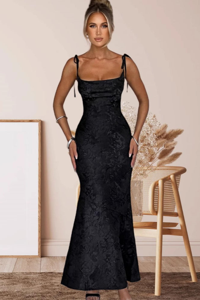 Sash Backless Mermaid Dress 13