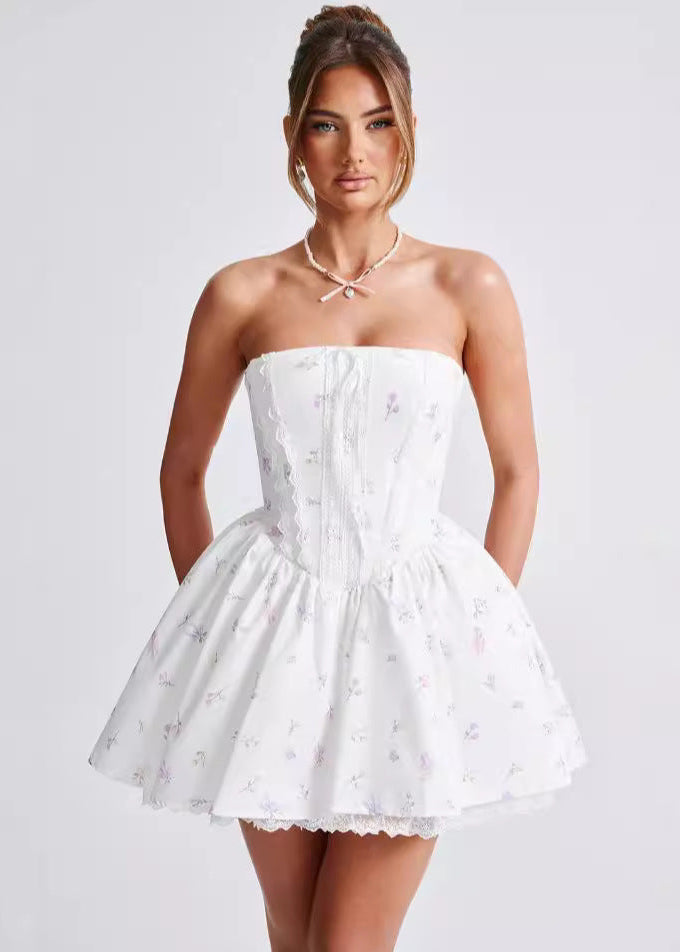 Isla - Strapless Corset Mini Dress