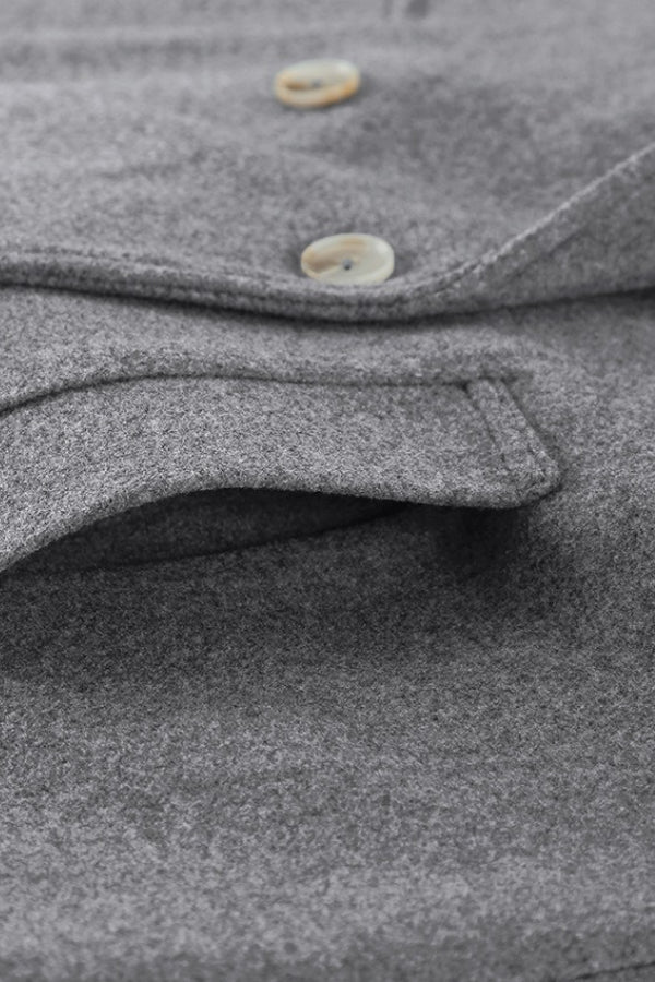 Elegant Midlength Wool Blend Coat