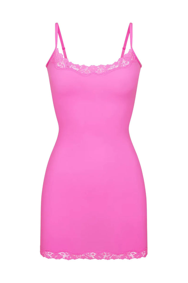 Fits Everybody Lace Trim Slip Dress