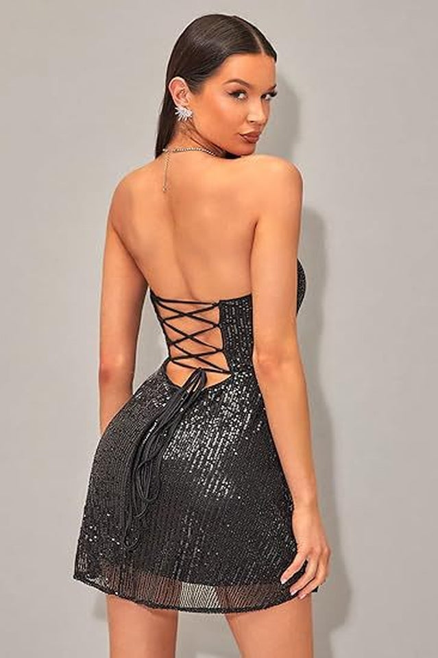 Glitz and Stylish Glam Sequined Dress