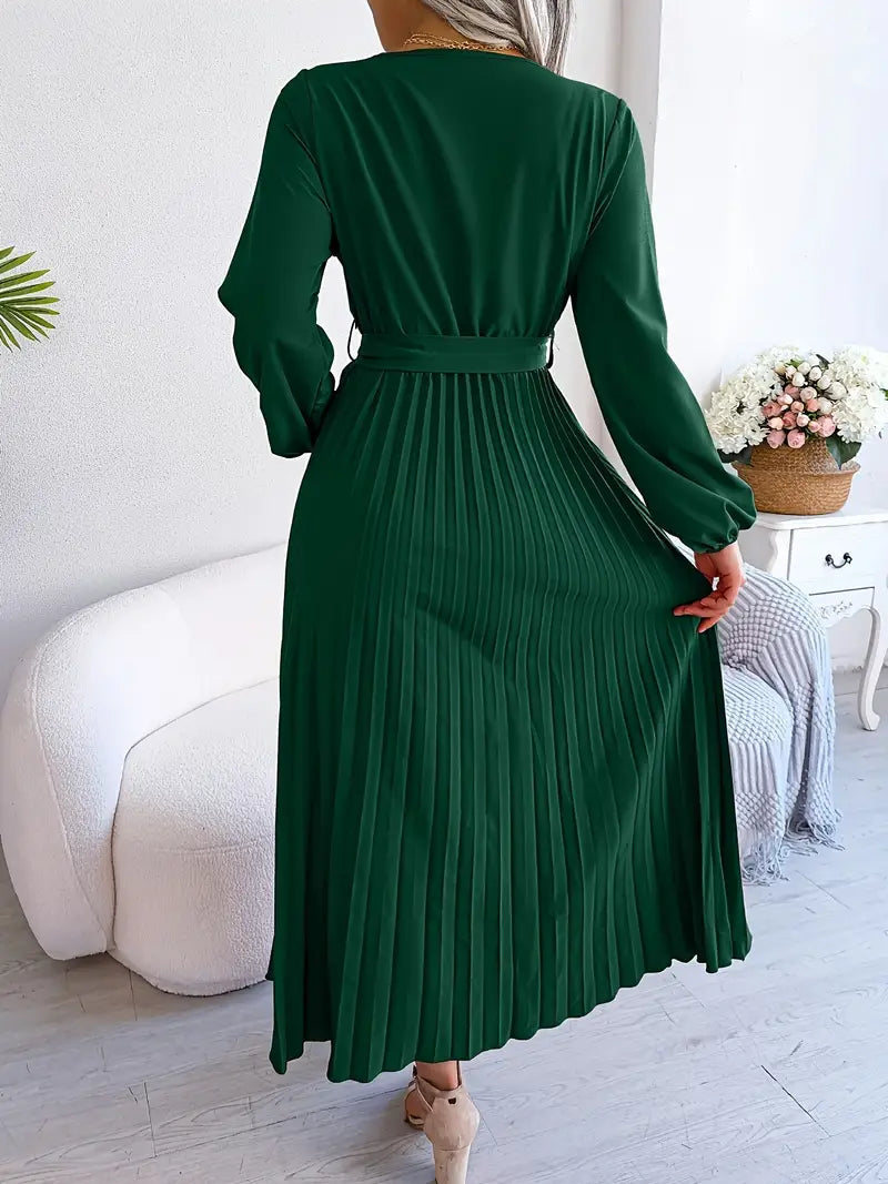 Carlota Boutique Pleated Midi Dress Statement Occasion Edit