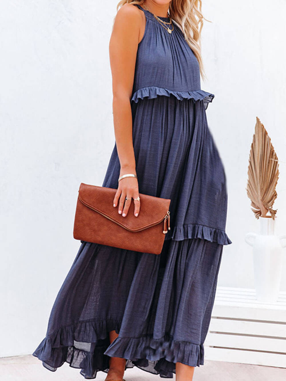 Sienna Ruffle Maxi Dress