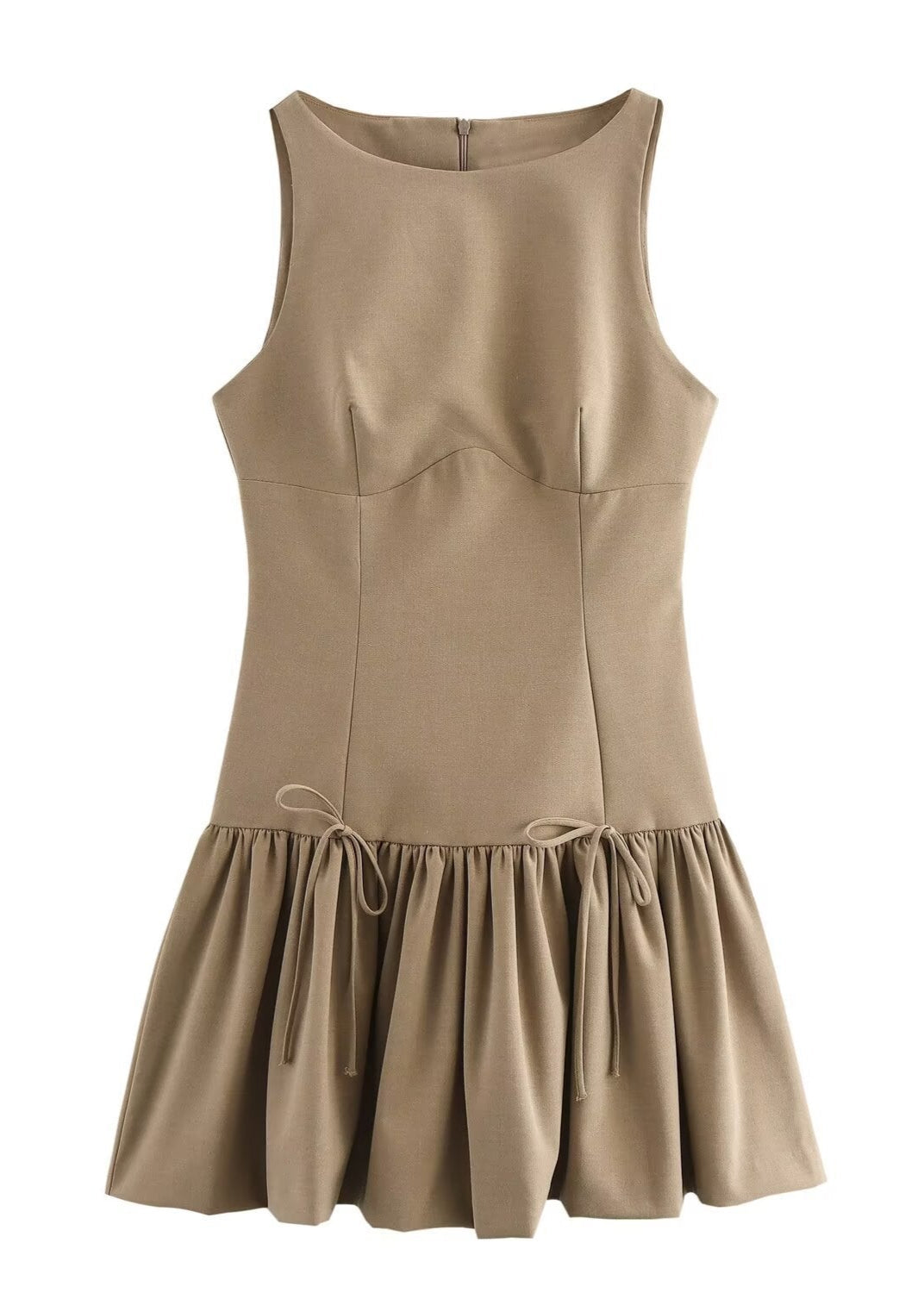 Camille Sleeveless Drop Waist Mini Dress