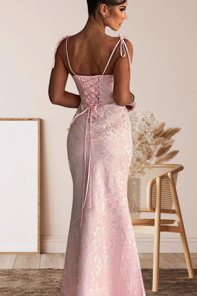 Sash Backless Mermaid Dress 8