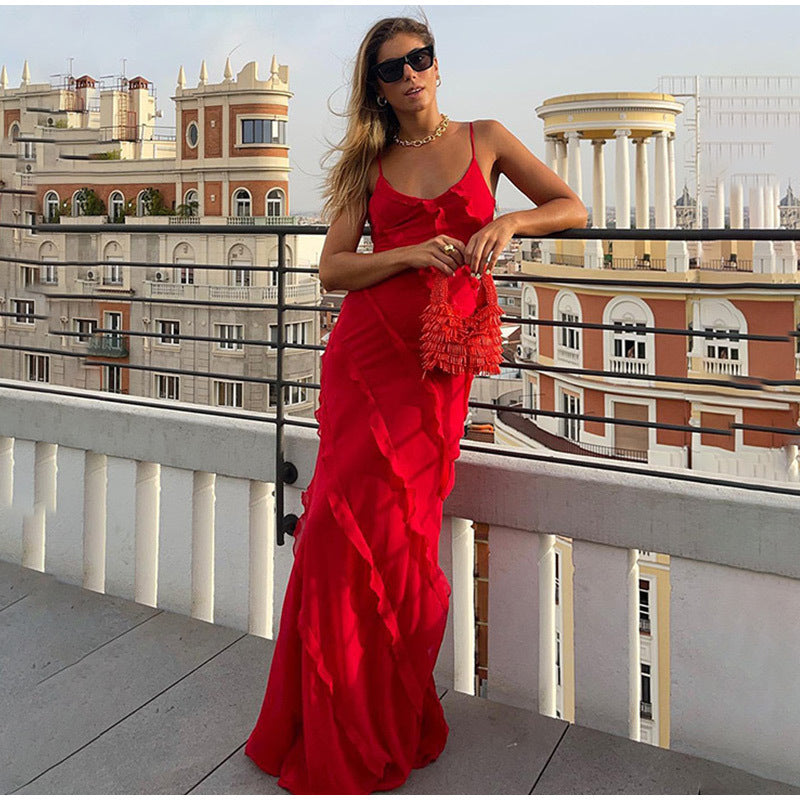 Patricia Elevated Long Dress with Ruffles Chic Silhouette Collection