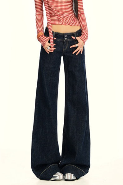 High Waist Slim Flare Jeans