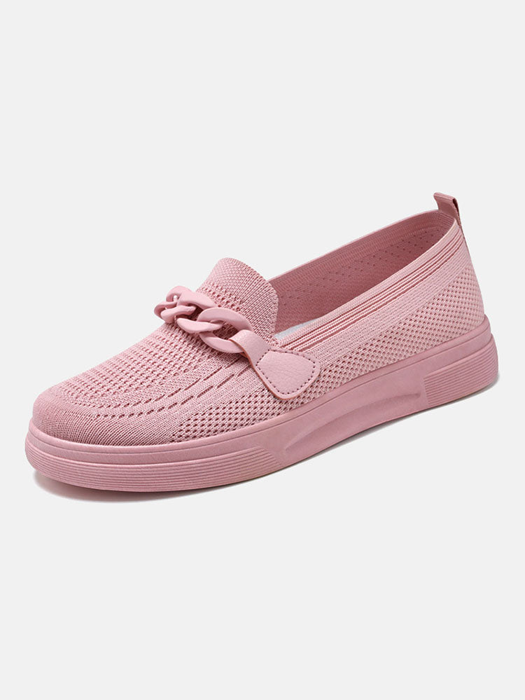 Breathable Knitting  Slip On Loafers 4