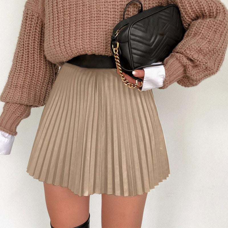 Amy Fashion  Chic High Waisted Sexy Aline Mini Fashion Skirt