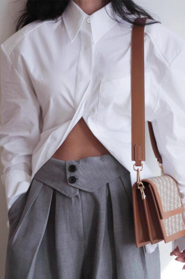 Cutout Back Vintage Blouse