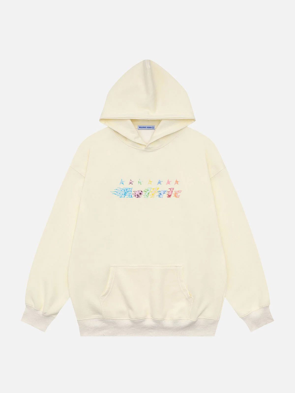 Star Embroidery Graffiti Hoodie