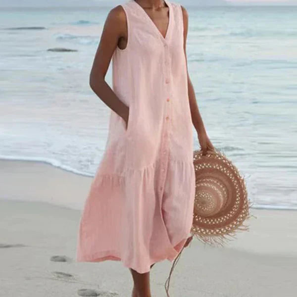 Micaela Casual and Relaxed Summer Dress for Women Elegant Evening Look