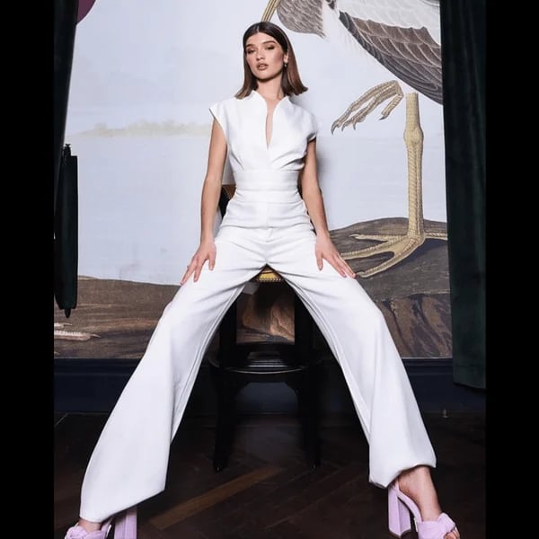 Sleeveless Wide-Leg Jumpsuit
