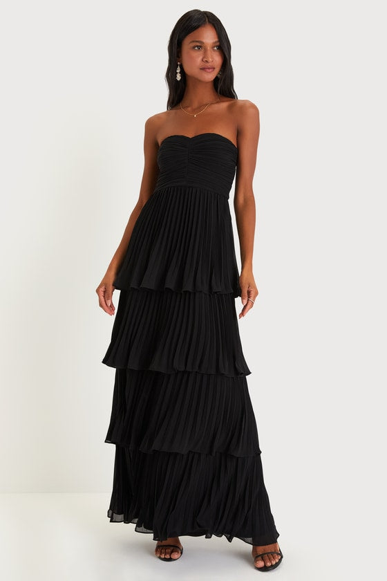 Valeria Boutique Strapless Maxi Dress Evening Wear Edit