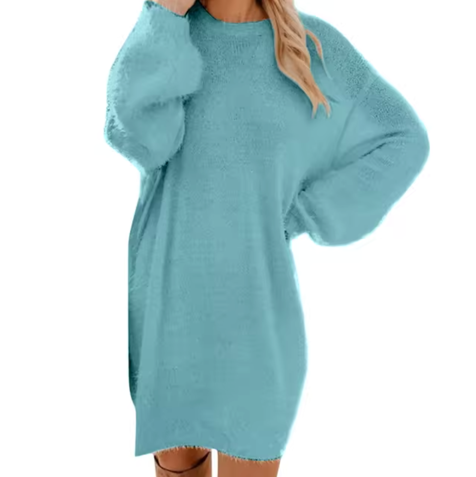 Olga Casual Knit Dress Dress with Relaxed Fit and Streetwear Style