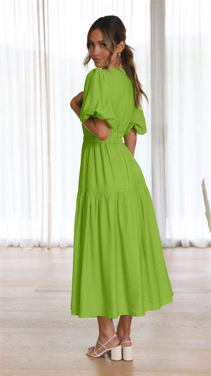 Brunch It Right Midi Dress Light Green