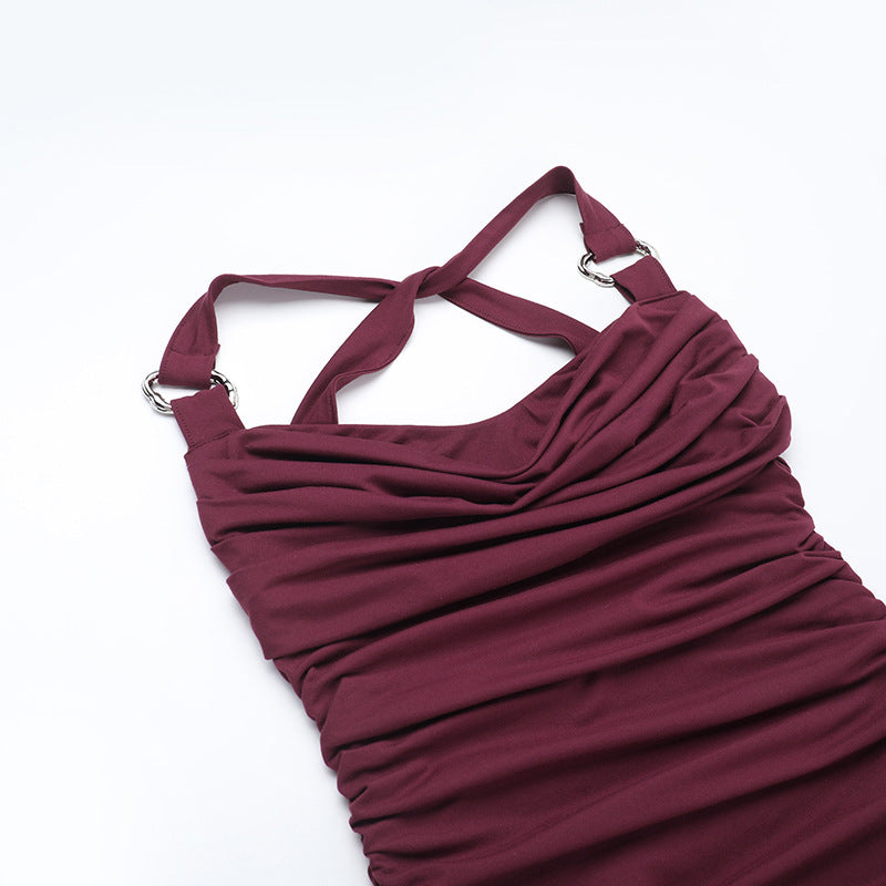 Solomon Maxi Dress Maroon